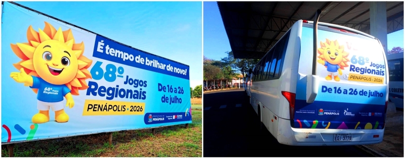 Noticia divulgacao-dos-jogos-regionais-estampada-pela-cidade